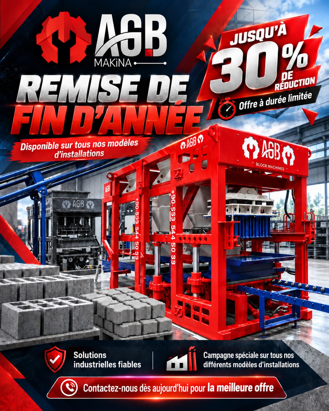 ???? NOUVELLE CAMPAGNE PROMOTIONNELLE AGB MAKİNA ! ????